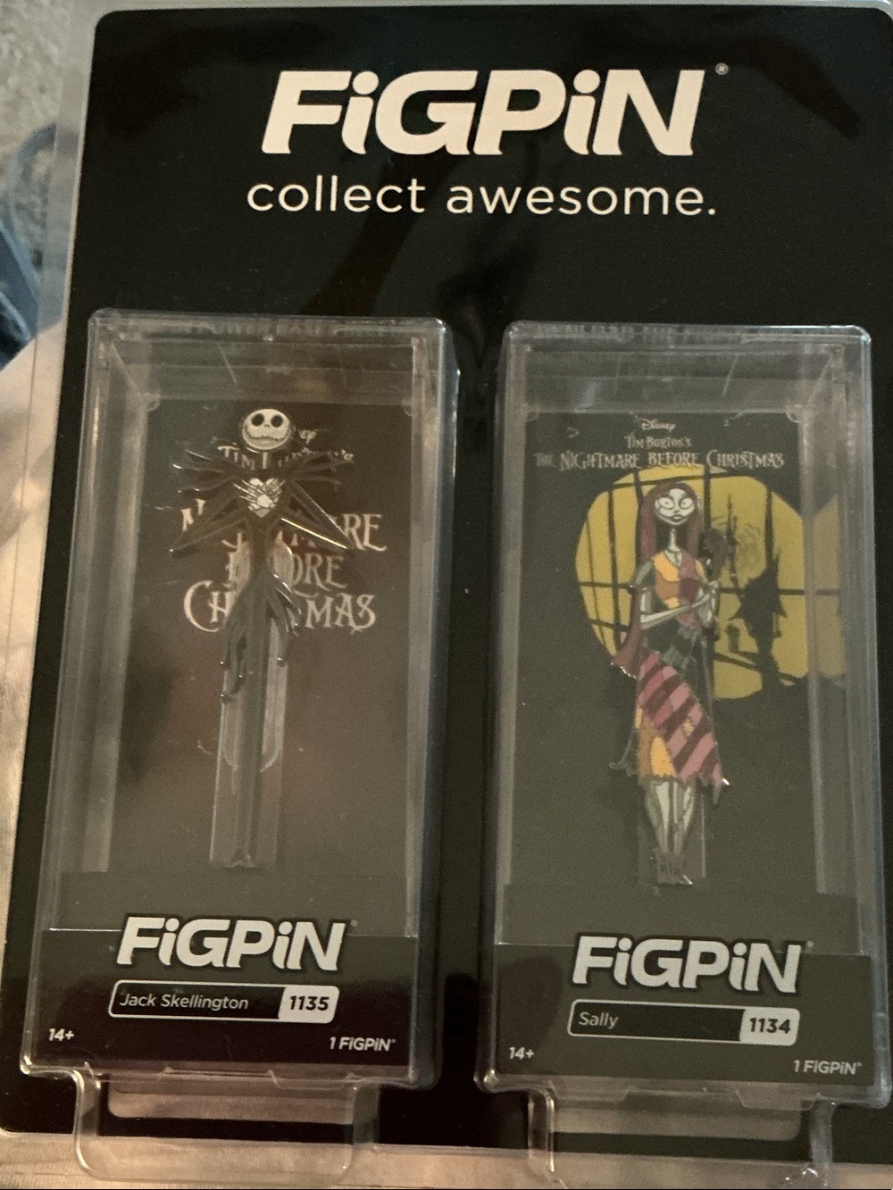 The Nightmare Before Christmas Jack Skellington & Sally Collectible Set - Black